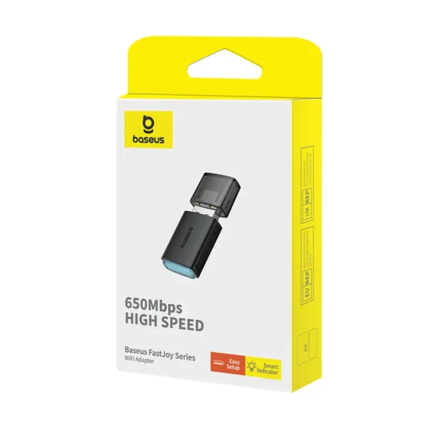 Baseus WiFi Adapter 650Mbps Dual Band FastJoy Series Cluster Black