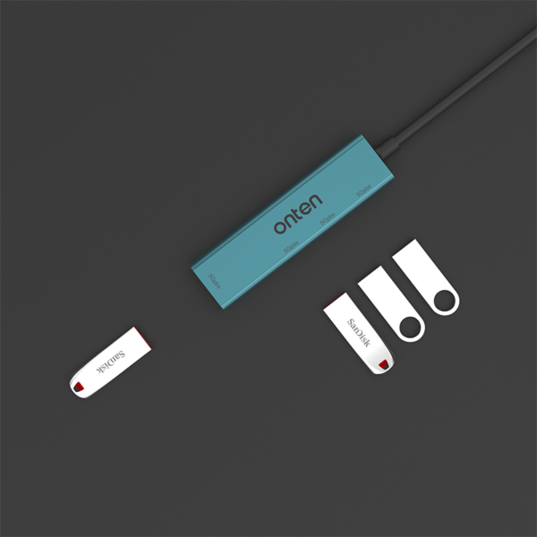 ONTEN  4 in 1 USB3.0 to USB3.0 *4 Port Hub - Image 4