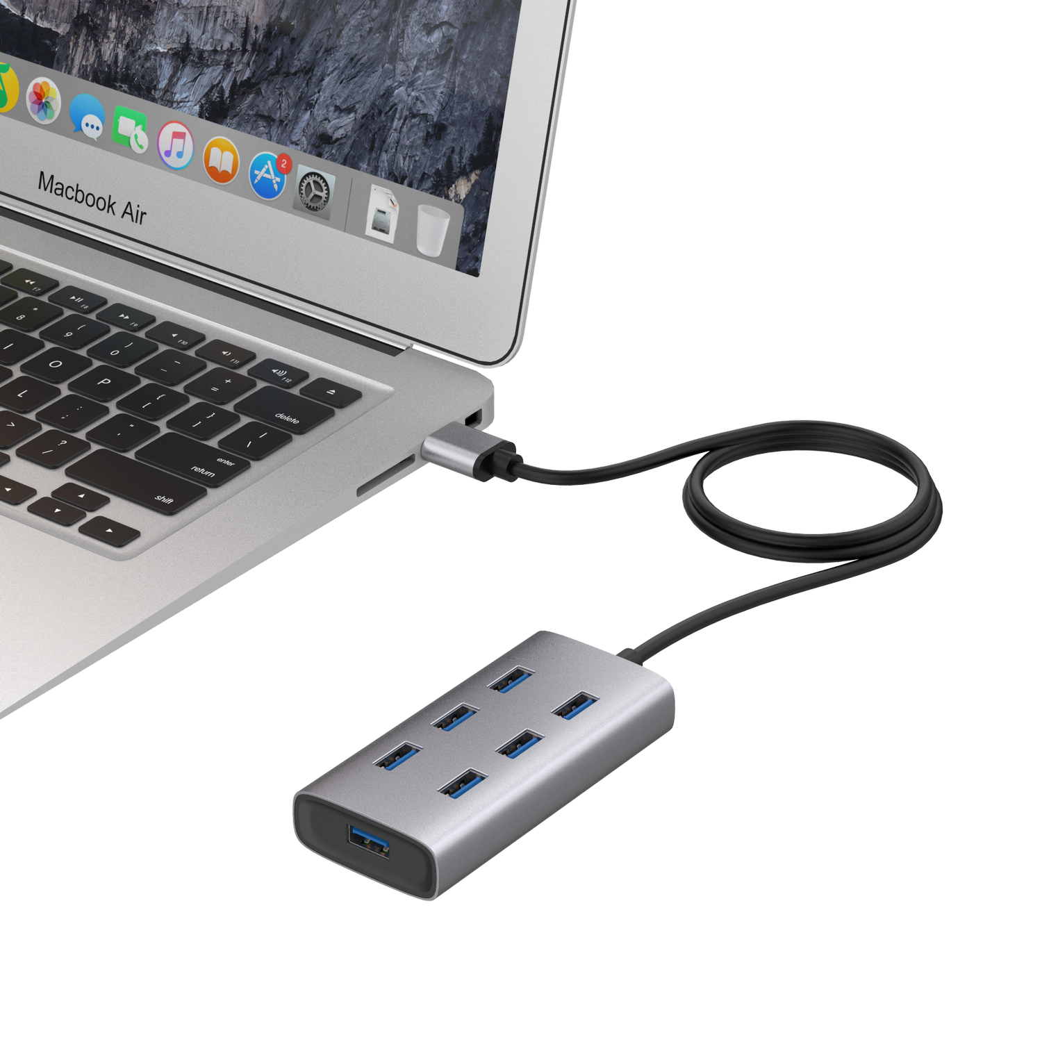 Onten 7 Port USB 3.0 Hub Docking Station Multi All in One Hub - Image 2