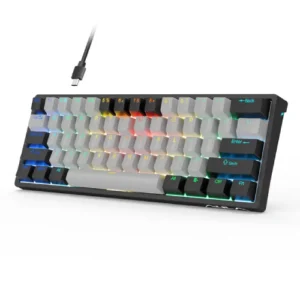 AULA F3261 Type-C Hot Swappable RGB Blue Switch Mechanical Gaming Keyboard