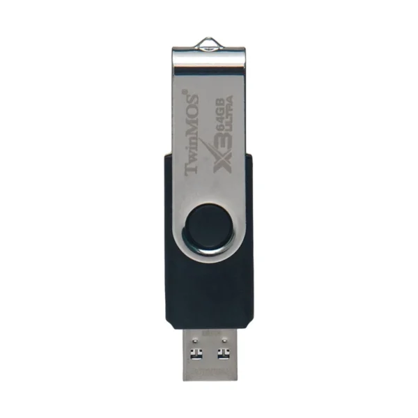 Twinmos X3 64GB USB 3.1 Gen 1 Black-Silver Pen Drive - Image 4