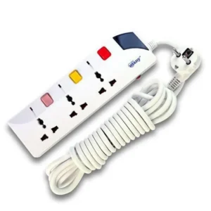 Many MTS-G137 2 Pin 3 Port White Power Strip