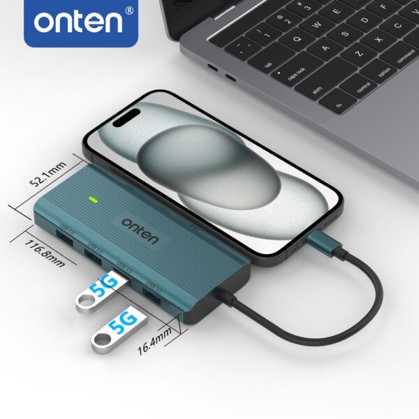 Onten 11 in 1 USB-C Multi-function docking station - Image 4