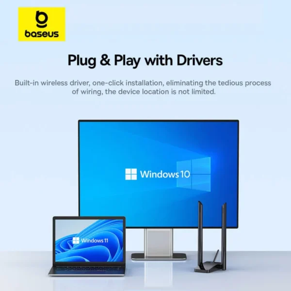 Baseus FastJoy Series WiFi Adapter 1300Mbps Dual Band - Image 3