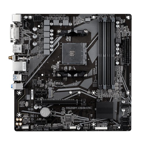 GIGABYTE A520M DS3H AC Ultra Durable AM4 Micro-ATX Motherboard - Image 2