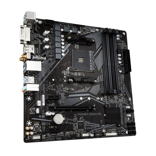 GIGABYTE A520M DS3H AC Ultra Durable AM4 Micro-ATX Motherboard - Image 3