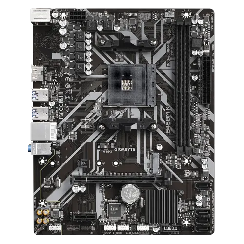 GIGABYTE B450M K AMD AM4 Micro ATX Motherboard - Image 2