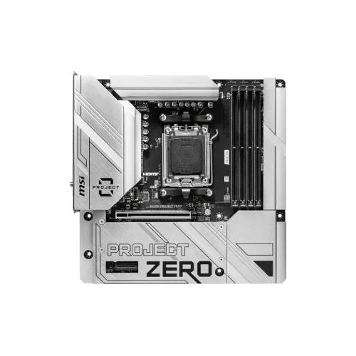 MSI B650M PROJECT ZERO AM5 m-ATX Motherboard - Image 2