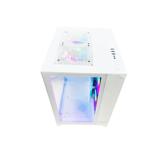 OVO SEAVIEW FH-919 MINI RGB GAMING CASE (WHITE) - Image 2